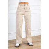 Beloved Lardo wide-leg jeans hlače bež | Shoptok.si