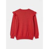 Sinsay Pamučni kardigan s vezom i volanima | shoptok.hr