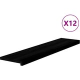 vidaXL Gazišta stepenice 12 kom tamnosmeđi 110x30x2 cm masivna hrast | shoptok.hr