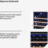 Klarstein illuminosa ugradbeni vinski hladnjak | dvozonski | uv zaštita | 143 litra | 57 boca | 60 cm | shoptok.hr