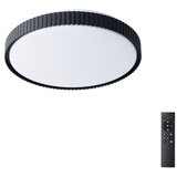 Brilagi LED prigušiva stropna svetiljka CORVO LED/72W/230V 3000-6000K crna prečnik 50 cm + daljinski upravljač | Eponuda.com