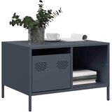vidaXL Klubska mizica antracit 68,5x50x43,5 cm valjano jeklo Cene