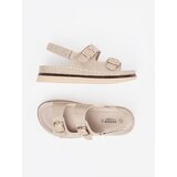GOODIN Beige sandals with gold elements | Shoptok.si