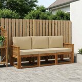  Set vanjskih sofa 3 pcs Prirodna i bež Poliester | shoptok.hr