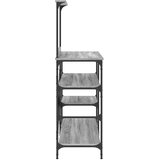  Pekarski stalak siva boja hrasta 90x40x132 cm od drva i metala | shoptok.hr