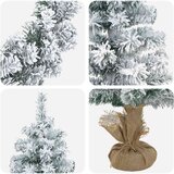  Set mini božićnih drvaca 60 cm PVC Zelena i bijela | shoptok.hr