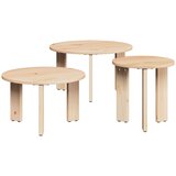  Kava Stol 3 pcs Prirodna Masivna borovina | shoptok.hr