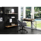 Livetastic REGAL 110/129/34 cm naravne barve, črna | Shoptok.si