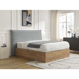 Bobochic Paris Svijetlo sivi podstavljeni tapecirani/od iverice bračni krevet s prostorom za odlaganje s podnicom 160x200 cm Charlie – | shoptok.hr