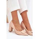 Boto Heels with decoration beige Celira | shoptok.hr