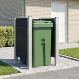  Ograda za kante za smeće Siva 85 x 85 x 115 cm Aluminij i WPC | shoptok.hr