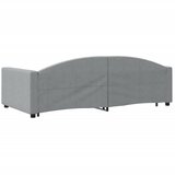  Dnevni krevet na razvlačenje svjetlosivi 100x200 cm od tkanine | shoptok.hr
