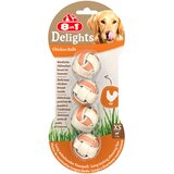 8in1 Delights žvečilne kroglice piščanec - Varčno pakiranje: 6 x 36 g (24 kosov) Cijene