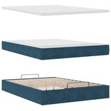  Ottoman krevet s madracem tamnoplavi 140x200 cm baršun | Eponuda.ba