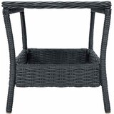  Vrtni stol tamnosivi 45 x 45 x 46,5 cm od poliratana | shoptok.hr