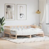 vidaXL Izvlečna dnevna postelja 80x200 cm trdna borovina Cene