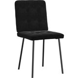 vidaXL Jedilni stoli 2 kosa črn žamet | Shoptok.si