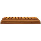  Sklopiva polica 3 razine smeđa 70x31x63 cm masivno drvo bagrema | shoptok.hr