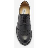 Resti Women's openwork eco leather half shoes in black Selofso- Footwear | Shoptok.si