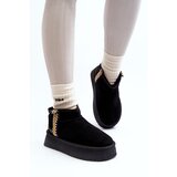 Boto Platform Snow Boots with Pattern Black Udra | Shoptok.si