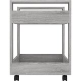 Kolica za radni stol boja sivog hrasta 60 x 45 x 60 cm drvena | shoptok.hr