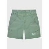Jack Wolfskin Kratke hlače iz tkanine Sun 1605614 M Zelena Regular Fit