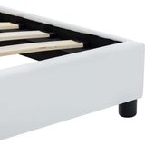 vidaXL Okvir za krevet od umjetne kože bijeli 100 x 200 cm | shoptok.hr