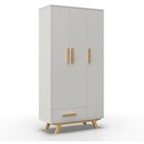 Bessagi Home Omara Za Oblačila Milan, Bela, Naravna Barva | Shoptok.si