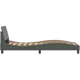  Okvir za krevet Dover tamno sivi 90x190 cm tkanina | Shoptok.si