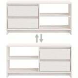 vidaXL TV ormarić bijeli 80 x 31 x 39 cm od masivne borovine | shoptok.hr