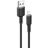 Kabel za iPhone MFI USB - Lightning 2.4A 1.2m črn, (21090597)