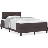  Boxspring krevet s madracem Tamno smeđa 120 x 200 cm tkanina | shoptok.hr