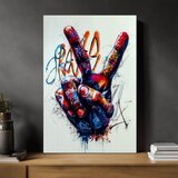  Slika PEACE HAND | Italijansko platno | Shoptok.si