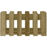 vidaXL Vrtna sadilica s izgledom 60x30x30 cm impregnirana borovina | shoptok.hr