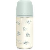 Suavinex Poetry SX Pro Physiological Glass M staklena bočica za bebe 3 m+ Medium Flow - Blue 240 ml | shoptok.hr