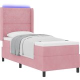  Krevet s opruga kutije s madracem Ružičasta 80 x 200 cm Baršun | shoptok.hr