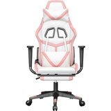  Masažni igralni stol z oporo za noge Bela in roza umetno usnje, (21152313) | Shoptok.si