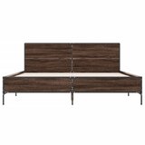  Okvir za krevet smeđi hrast 120x190cm konstruirano drvo i metal | shoptok.hr