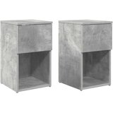 Ormarić za krevet 2 pcs Betonska siva 29 x 31,5 x 49 cm | shoptok.hr