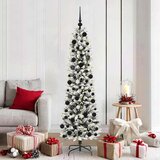 vidaXL Umestno božično drevo med 300 LED Zelena in bela 180 cm | Shoptok.si
