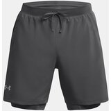 Under Armour Shorts UA LAUNCH 7'' 2-IN-1 SHORTS-GRY - Men | Shoptok.si