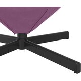  Jajolika fotelja Ljubičasta 63 x 73 x 90 cm Baršun | shoptok.hr