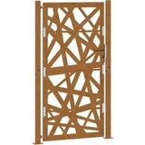 vidaXL Vrtna vrata 105x180 cm Vremensko odporno jeklo Light Design | Shoptok.si