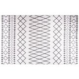 VidaXL Perivi tepih 80 x 150 cm crno-bijeli protuklizni VidaXL Perivi tepih 80 x 150 cm crno-bijeli protuklizni Slike