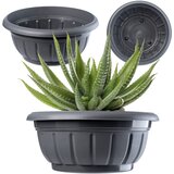 KADAX Pokrov za cvetlični lonček Skleda za pokopališče Nagrobno cvetje Plastično pokopališče 23 cm, (5000350729) | Shoptok.si