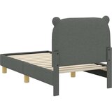  Posteljica za malčke z vzglavjem Temno siva 70 x 140 cm blago, (5000105298) | Shoptok.si