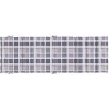  Blazina za ležalnik siva karo 186x58x4 cm oxford tkanina, (20623440) | Shoptok.si