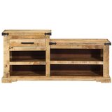 vidaXL klupa za cipele 110x35x50 cm Čvrsto drvo manga | shoptok.hr