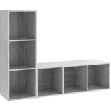 vidaXL TV omarica 2 kosa betonsko siva 107x35x37 cm iverna plošča, (20914313) Cene