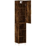 vidaXL Visoka omara dimljeni hrast 34,5x34x180 cm inženirski les | Shoptok.si